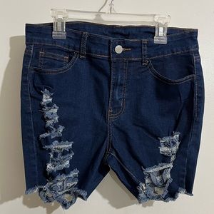 Ripped Jean shorts